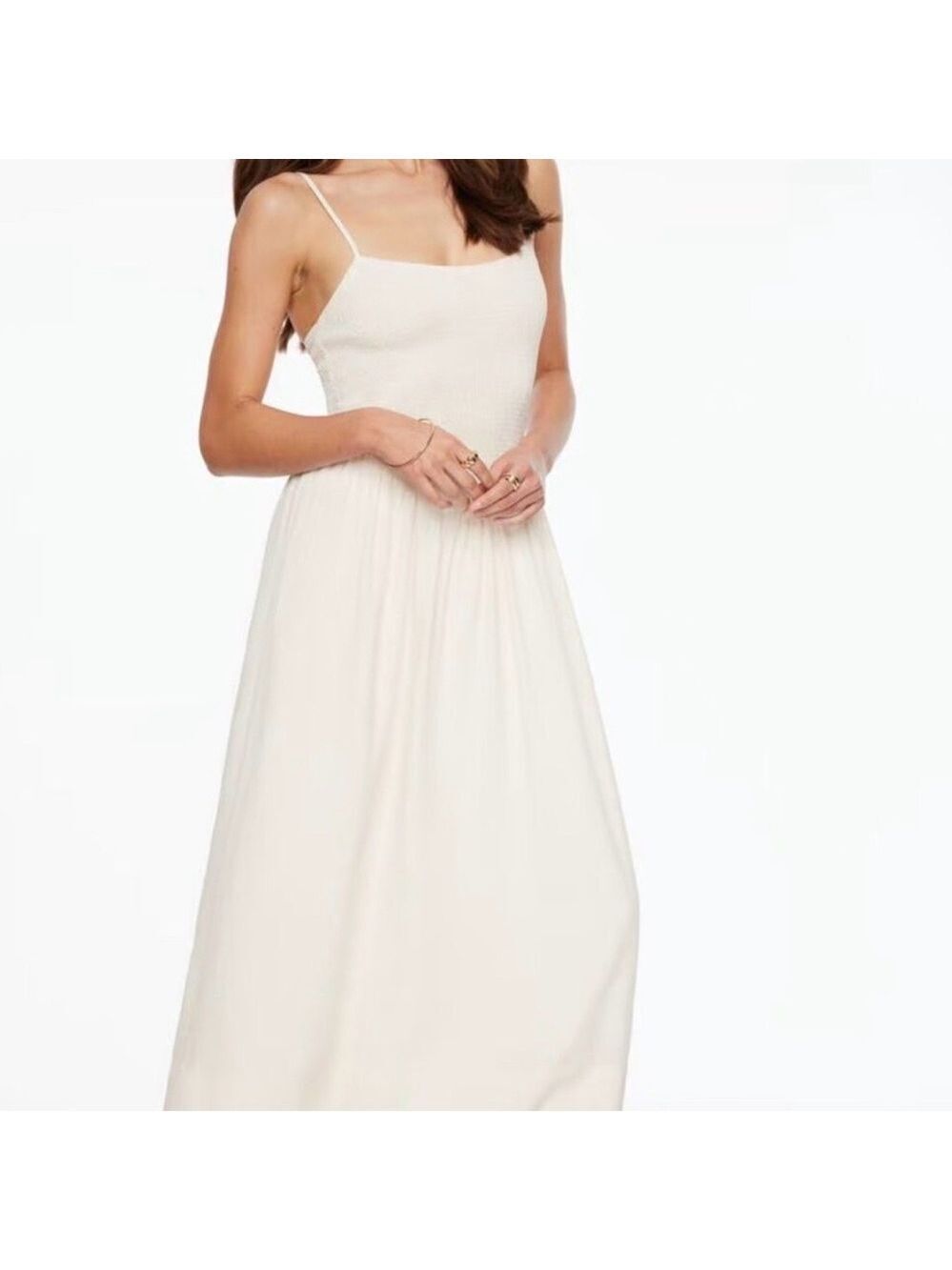 Dynamite Cami Ruched Midi Dress